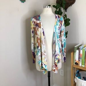 Elie Tahari silk blend cardigan sweater medium